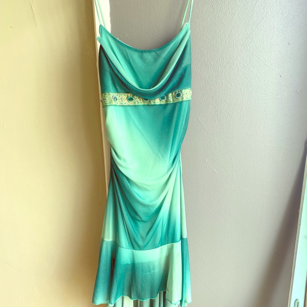 Peacock size 7 sparkly cocktail dress